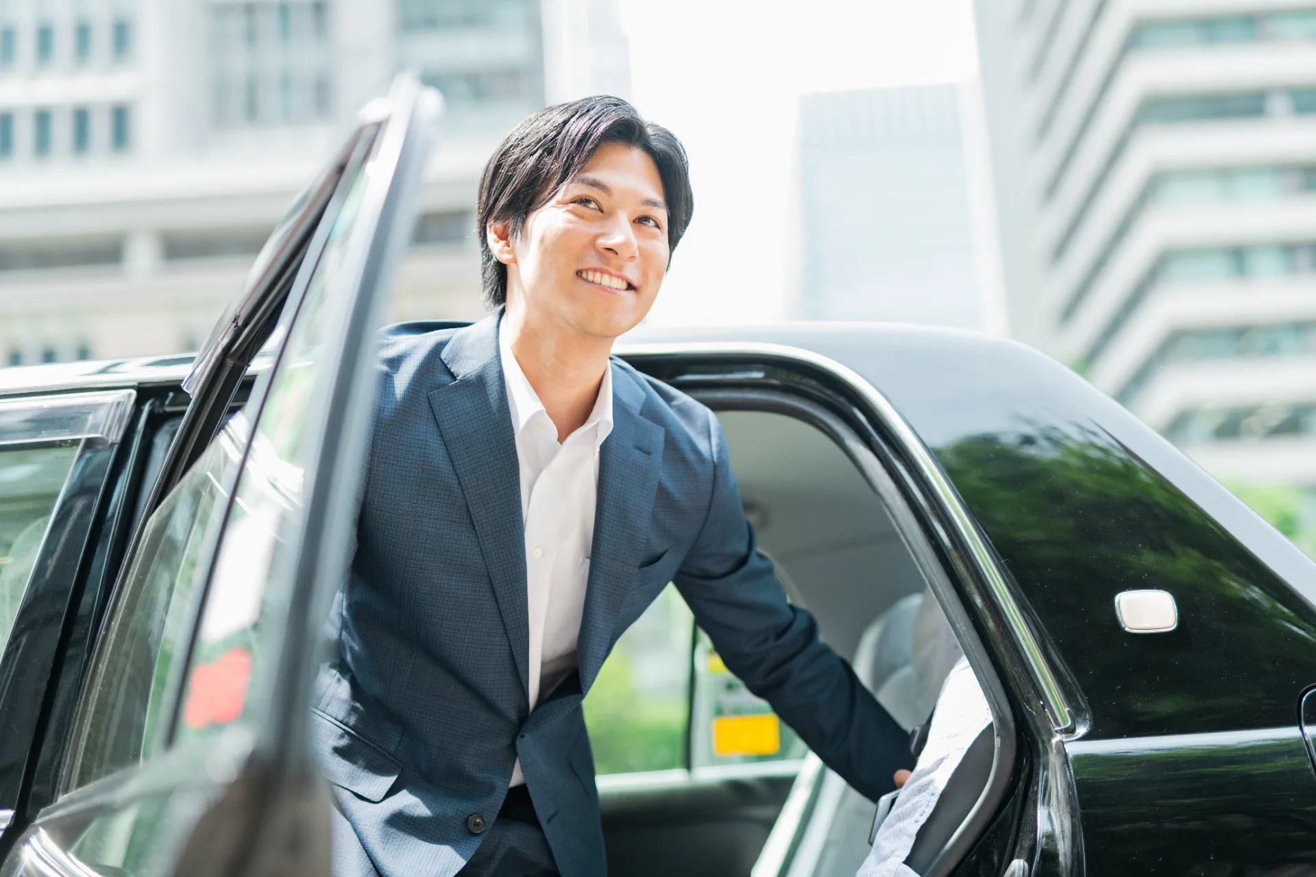 乗車するお客様
